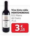 Alcampo MONTEMORENAS Vino tinto roble oferta