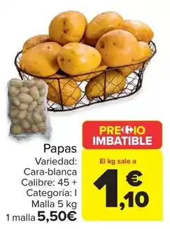Carrefour Patata lavada oferta