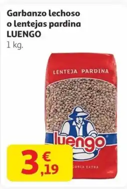Alcampo LUENGO Garbanzo lechoso o lentejas pardina oferta