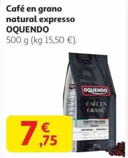 Alcampo OQUENDO Café en grano natural expresso oferta