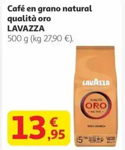 Alcampo LAVAZZA Café en grano natural qualità oro oferta