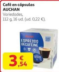 Alcampo AUCHAN Café en cápsulas oferta
