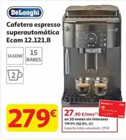 Alcampo DELONGHI Cafetera espresso superautomática Ecam 12.121.B oferta