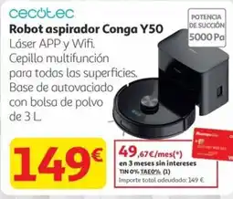 Alcampo CECOTEC Robot aspirador Conga Y50 oferta