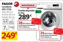 Alcampo FAGOR Lavadora 3FE-7712 oferta