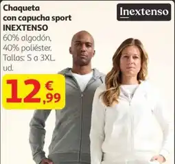 Alcampo INEXTENSO Chaqueta con capucha sport oferta