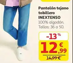 Alcampo INEXTENSO Pantalón tejano tobillero oferta