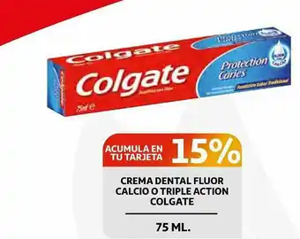 Alcampo Crema Dental Fluor Calcio O Triple Action Colgate oferta