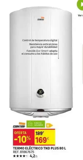 Leroy Merlin Termo Eléctrico Tnd Plus 80 L oferta