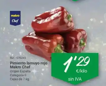 Makro Pimiento Lamuyo Rojo Makro Chef oferta