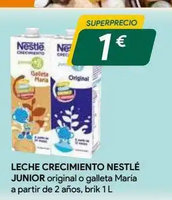 Masymas Leche Crecimiento Nestlé Junior Original O Galleta Maria oferta