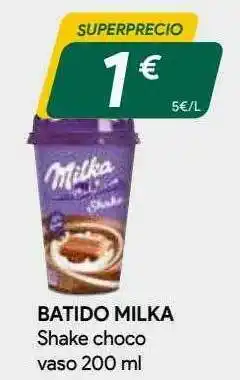 Masymas Batido Milka Shake Choco Vaso oferta