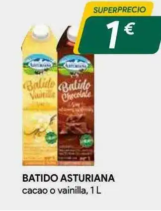 Masymas Batido Asturiana Cacao O Vainilla oferta