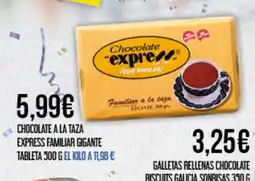 Claudio Chocolate a la taza express familiar gigante tableta oferta