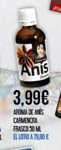 Claudio Aroma de anís carmencita frasco oferta