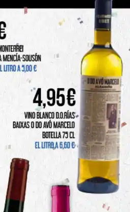 Claudio VINO BLANCO DO.RÍAS BAIXAS O DO AVÓ MARCELO oferta