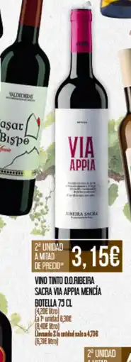 Claudio Vino tinto d.o.ribeira sacra via appia mencía botella oferta