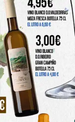 Claudio Vino blanco d.o.ribeiro gran campiño botella oferta