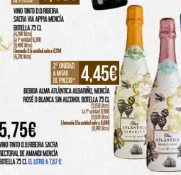 Claudio Bebida alma atlántica albariño, mencía rosé o blanca sin alcohol botella oferta