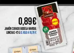 Claudio Jamón curado bodega navidul lonchas oferta