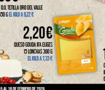 Claudio IFA ELIGES Queso gouda oferta