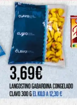Claudio CLAVO Langostino gabardina congelado oferta