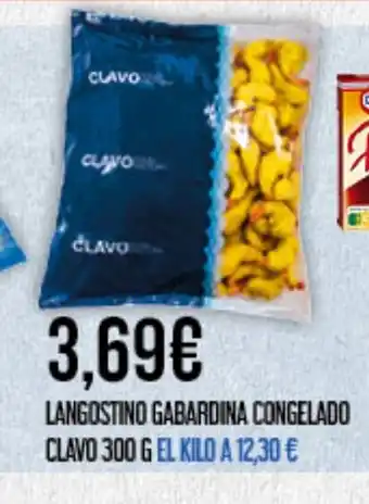 Claudio CLAVO Langostino gabardina congelado oferta