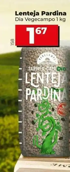 Dia Supermercados Lenteja Pardina Dia Vegecampo oferta