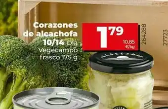 Dia Supermercados Corazones De Alcachofa 10 14 Dia Vegecampo Frasco oferta