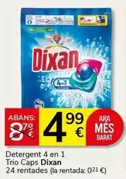Supermercados Charter Dixan - detergent 4 en 1 trio caps oferta