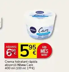 Nivea - crema hidratant rapida absorcio
