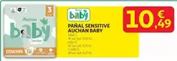 Alcampo Auchan - pañales sensitive oferta