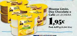 Gadis LA LECHERA Mousse Limón, Dúo Chocolate o Café oferta