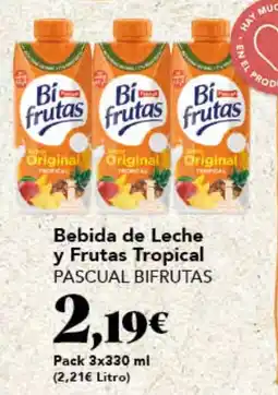 Gadis PASCUAL BIFRUTAS Bebida de Leche y Frutas Tropical oferta