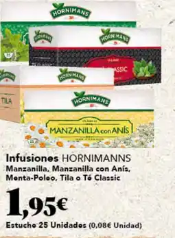 Gadis HORNIMANS Infusiones Manzanilla, Manzanilla con Anís, Monta-Poleo, Tila o Tó Classic oferta