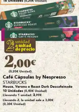 Gadis STARBUCKS Café Cápsulas by Nespresso oferta