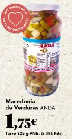 Gadis ANDA Macedonia de Verduras oferta