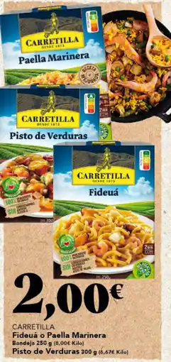 Gadis CARRETILLA Fideuá o Paella Marinera Bandoja Pisto de Verduras oferta