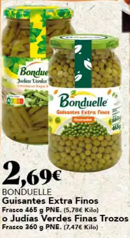 Gadis BONDUELLE Guisantes Extra Finos Frasco o Judías Verdes Finas Trozos Frasco oferta