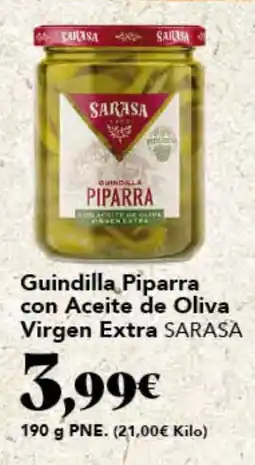 Gadis SARASA Guindilla Piparra con Aceite de Oliva Virgen Extra oferta