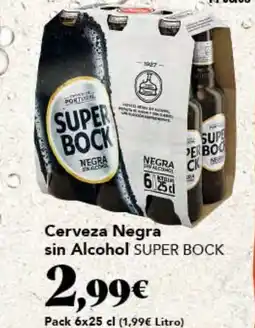Gadis SUPER BOCK Cerveza Negra sin Alcohol oferta