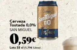 Gadis SAN MIGUEL Cerveza Tostada 0,0% oferta