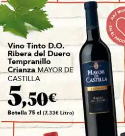 Gadis MAYOR DE CASTILLA Vino Tinto D.O. Ribera del Duero Tempranillo Crianza oferta