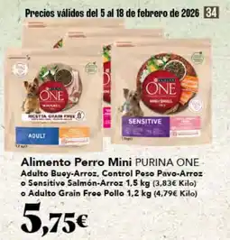 Gadis PURINA ONE Alimento Perro Mini oferta