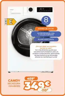 Pascual Martí CANDY Secadora gdl8n1bs oferta