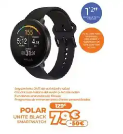 Pascual Martí POLAR Unite black smartwatch oferta