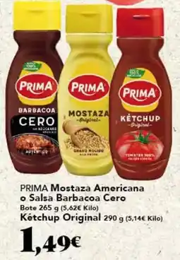 Gadis Prima - mostaza americana o salsa barbacoa cero oferta