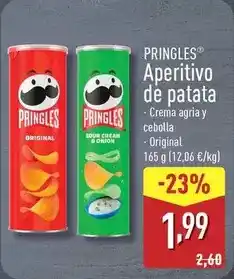ALDI Pringles - aperitivo de patata oferta