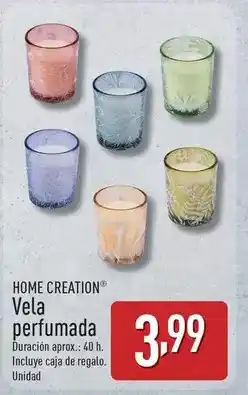 ALDI Home creation - vela perfumada oferta