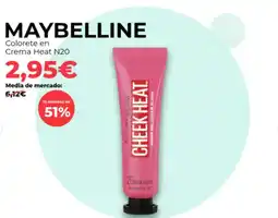 PrimaPrix MAYBELLINE Colorete en Crema Heat N20 oferta